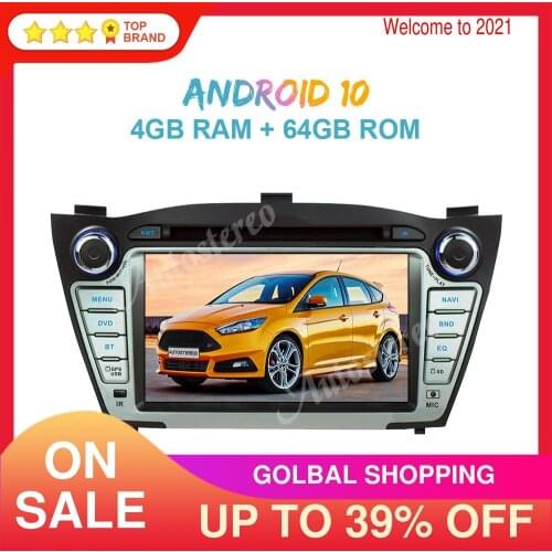 Android 10 4GB+64GB PX6 Car GPS Navigation for Hyundai ix35 2009-2013 Head Unit Auto Stereo Multimedia Player Radio Tape Recoder