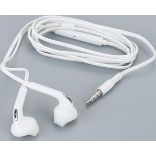 Wired Headset Earbuds White In-Ear Earphone With Microphone Portable High-Quality Earphone For Samsung Galaxy S6 TSLM1