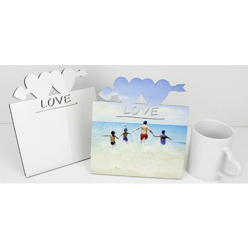 Free Shipping 5pcs/lot 180*190*5mm Blank Sublimation MDF Photo Plate DIY Gift For LOVE Sublimation Ink Transfer Print