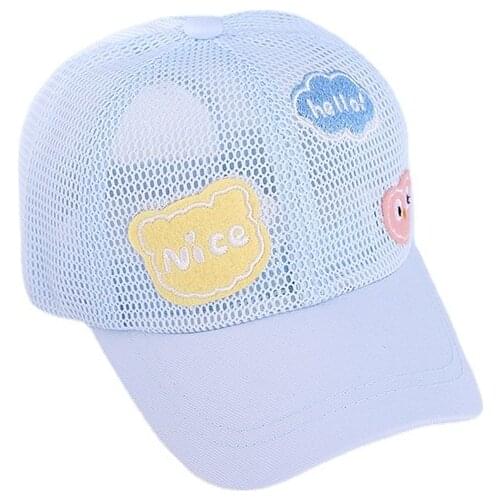 Summer Love Baseball Cap Baby Hat for Children Baby Boy Hat Newborn Girl Hats Toddler Girl Outdoor Visor Mesh Hats Kids Sunhat