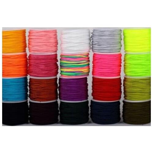 Black white multicolor bracelet 1 5mm nylon 160M/15yards/lot Chinese knot tread crystal cord String Rope tassel fht3