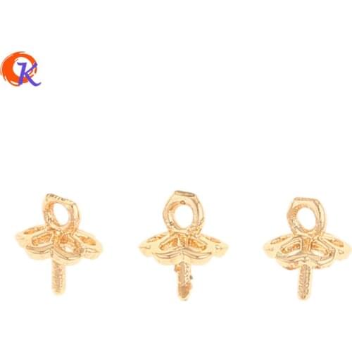 Cordial Design 100Pcs 4*4MM Jewelry Accessories/Bead Caps/Genuine Gold Plating/Hand Made/DIY Jewelry Making/Earrings Findings