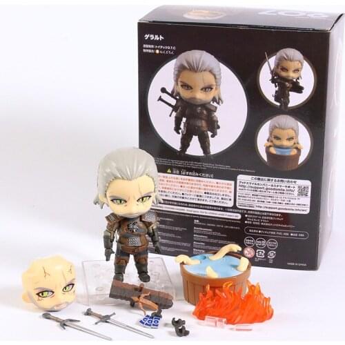 Geralt 907 Q Version PVC Action Figure 10cm Anime Collection Model Toy Doll Gifts