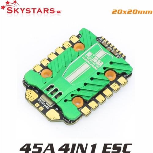 Skystars KM45A 4IN1 ESC 3-6S 32 BIT BLHELI-32 ESC Electronic Speed Controller 20X20mm For RC Drone FPV Racing MultiRotor