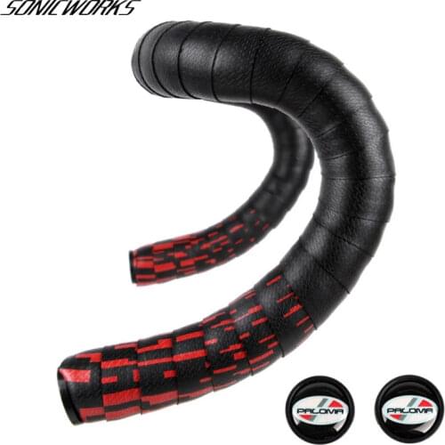 Road Racing Bike Bar Tape Anti-Vibration Anti-slip EVA PU Cork Damping Cycling band Absorb Sweat Sponge riding bicycle Belt Wrap