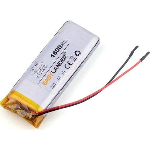 3.7v lithium ion rechargeable battery 1600mAh For E-book mobile power bank DIY Tablet PC 112560