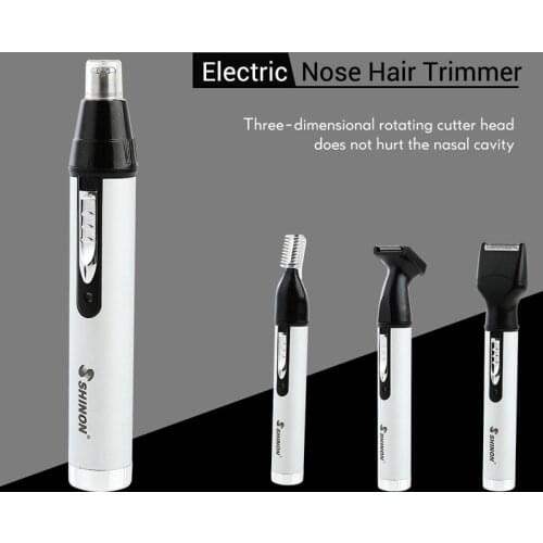 Multifunction 4 In 1 Electric Nose Trimmer Personal Rechargeable Men Ear Nose Trimmer Cordless Shaver White Beard Trimmer 38D