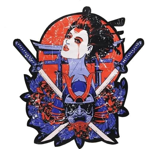 Fashion Japanese Lady Patch Sewing On Printing Patch for Jacket Clothes Vest DIY Apparel Accessories Sewing Applique