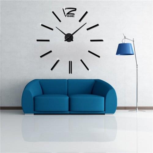 Fashion Home Decoration Wall Clock 3D DIY Acrylic Electronic Wall Clock Stickers Modern Design Clocks Hanging Watches