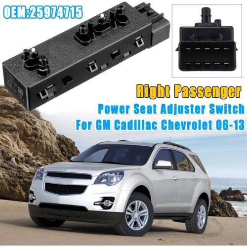 Front Right Passenger 8 way Power Seat Switch For Buick for Chevrolet for Cadillac SRX for GMC 2006-2013 #25974714 25974715