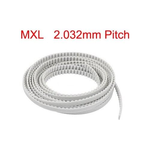 MXL 10mm 12mm 15mm Width 2.032mm Pitch Open Loop End PU Polyurethane Steel Wire Printer Groove Cogged Synchronous Timing Belt