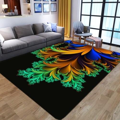 Nordic Luxury Abstract Living Room Area Rugs Watercolor dreamlike tree Carpets Bedroom home Bedside Non-Slip floor mats alfombra