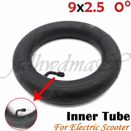 9X2.50 Inner Tube 9x2.50 Tube Innertube with bent valve 0 Degree valve for Baby Stroller Pram Scooter 9 Inch