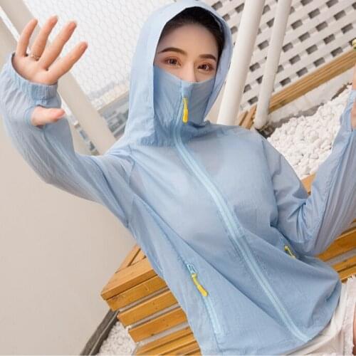 2021 Summer Beach UV Jacket Female Sun Protection Clothing Lady Fashion Casual Loose Sunscreen Plus Size Women Coat