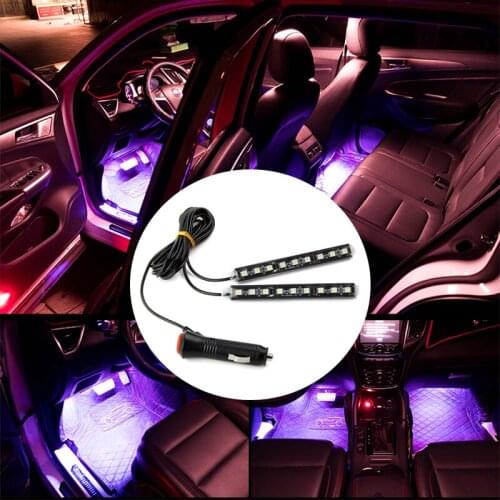 2pcs car LED foot lamp floor lamp decorative lamp for Volvo S40 S60 S80 XC60 XC90 V40 V60 C30 XC70 V70