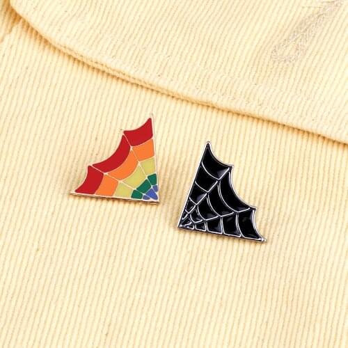 2 Style Umbrella Enamel Pins High Quality Rainbow Brooches Wholesale Jeans Coat Lapel Pins Kids Badges Jewelry Gift for Friends