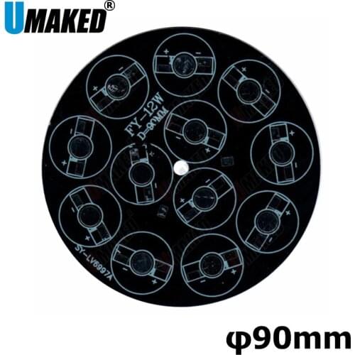 5W 6w 7w 9w 12w 90mm LED PCB , round shape aluminum plate base board, led panel board, DIY for floodlight