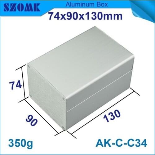 1 piece aluminum project case in silver color high quality custom CNC aluminum junction box for diy electronics used to GPS