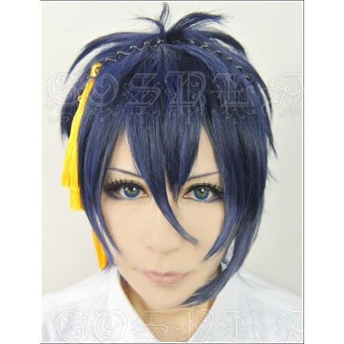 Anime Touken Ranbu Online Mikazuki Munechika Cosplay Wigs Heat Resistant Synthetic Hair Wig (Without Headwears) + Wig Cap