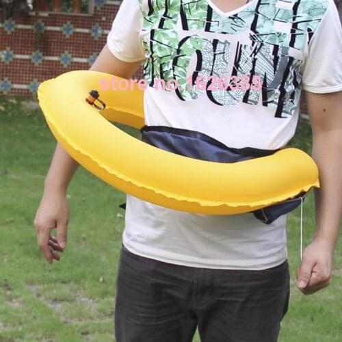 100KG Automatic inflatable waistband 5 seconds fishing life waist belt diving boat yacht strap 110N bath Towel Ring