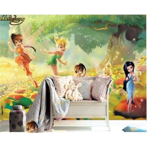 Beibehang Childrens room bedroom living room sofa wallpaper for walls 3 d wonderful fairy papel de parede 3d photo wall paper