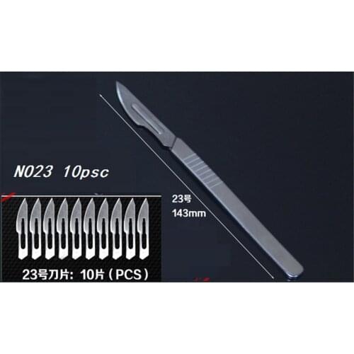 Free shipping NO23 Stainless steel Scalpel+10pcs blade for cutting electronics repair tools PCB Circuit Board