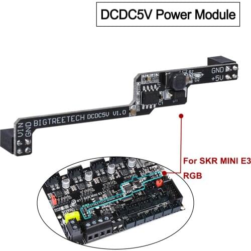 BIGTREETECH DCDC5V V1.0 Power Module 5V For SKR mini E3 V1.2 32Bit Control Board RGB Light Add Lamp Beads For 3D Printer Parts