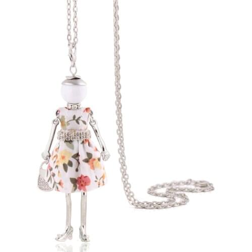 Statement Long Necklace For Women Cute Female Charm Pendant Girl Fashion Jewelry Party Christmas Gift