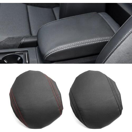 For VW Golf 7 2014 2015 2016 2017 2018 PU Leather with Sponge Car Interior Center Console Lid Armrest Box Protection Cover Trim