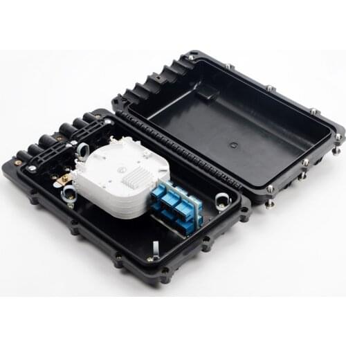 Fiber Splice Box 48 core Joint box Cable 3 in 3 Outdoor Horizontal Waterproof Optical Fiber Splice Box closure adapter