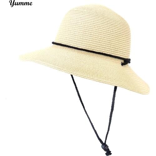 Summer Bucket Hats For Men Women Outdoor Fishing Wide Brim Sun Hats Fisherman Cap Sombrero Boonie Hat With Windproof Rope #LR4