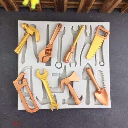 Hardware Tools Series Epoxy Resin Mold Silicone Molds for Baking Chocolate Fondant Cookie Crafts Biscuit Cake Decorating Tools