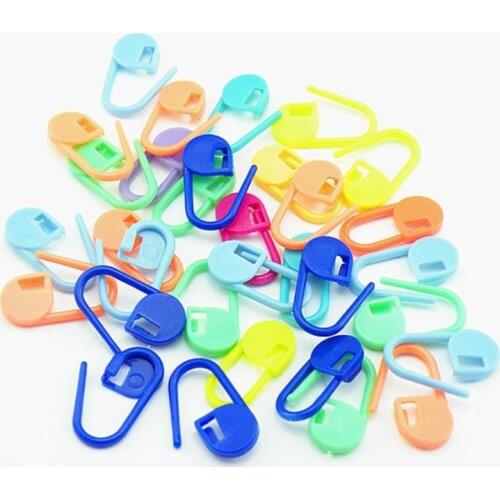 20Pcs Mini Plastic Knitting Crochet Locking Stitch Markers Baby Nappy Pin Needle Clip Craft Knitting Tools Sewing Needle