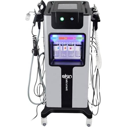 Multi-function Microdermoabrasion facial 9 in 1 Skin Care Cleansing Water Grinding H2O2 Bubbles Cleansing Hydrafacial Machine