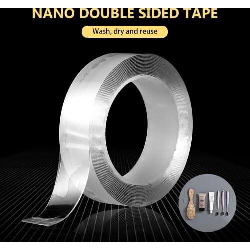 Home reusable Tape double sided adhesive for Face Super Strong Traceless Nano Glue Gadget cinta magica doble cara Transparent