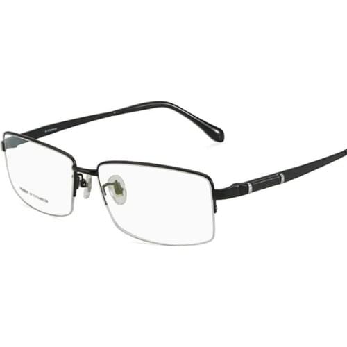 60-17-150 High quality Titanium Round glasses Men Designer Eyewear Eye Glasses Frames for Optical Big