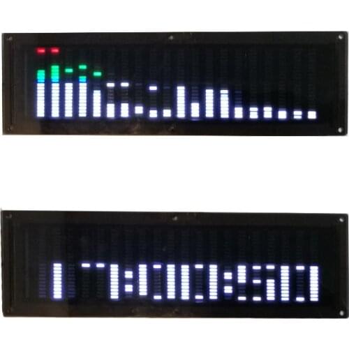 Music spectrum screen connected to power amplifier 20-segment color shell voice control music rhythm light