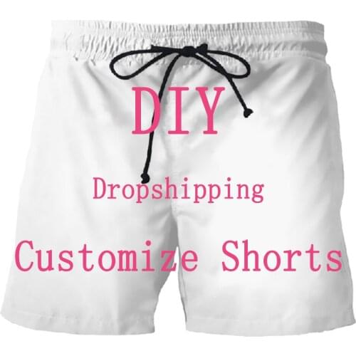 We Accept Dear Customer Design Anime/Photo/Star/Singer Pattern/DIY Streetwear Shorts Men/Women 3D Print Beach Shorts T114