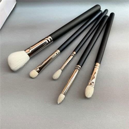 Makeup Brushes Set 168 217 219 221 239 - Soft White Goat Hair Angled Contour Eye Shadow Pencil Shader Blending Cosmetics Tools