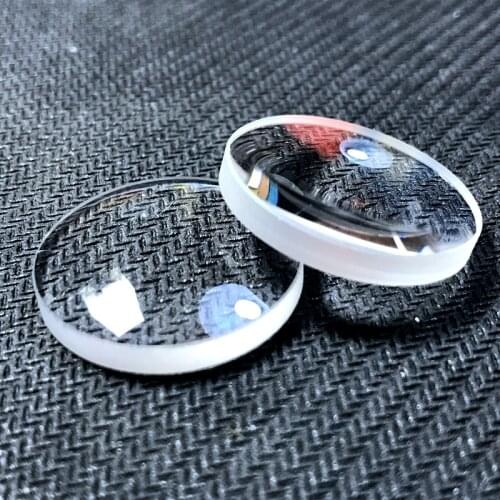 Optical Plano Convex Lens Optical Glass Diameter 27.4mm Focal Length 57.7mm Manufacturer Custom Quartz Glass Focusing Lenses