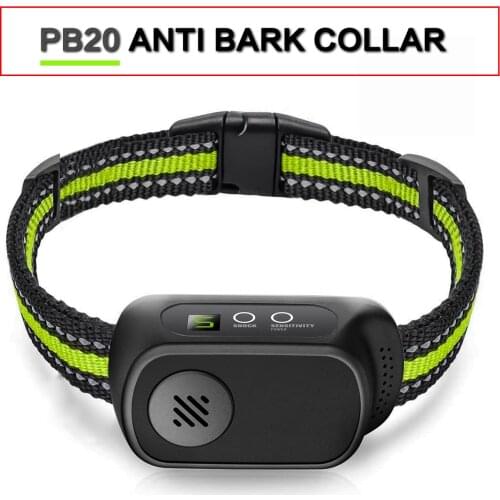 Anti Barking Shock Collar USB Electric Dog Training No Bark Collar Rechargeable With Digital Display Waterproof Puppy Trainer