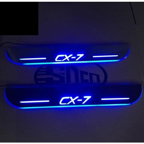 Welcome Pedal Lights For Mazda CX-7 CX7 2015 2016 2017 2018 Pedal car Door Sill Pathway Lamps led thresholds scuff plates auto