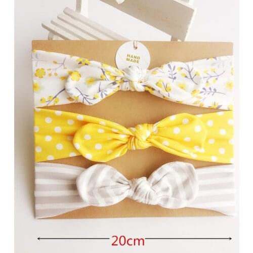 Handmade 100% Cotton Print Kid Headband High Quality Flower Hair Accessories Hair Band Hair Bows Hair Ties For Girls Headbands