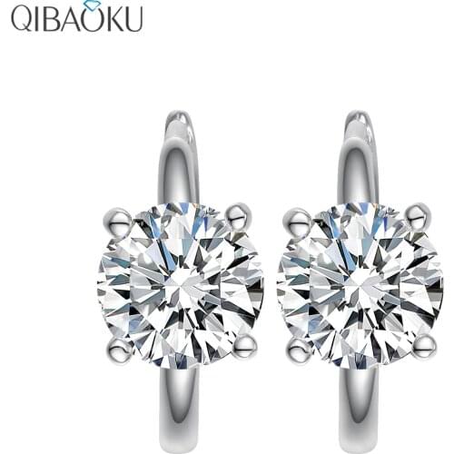Серебряные серьги QIBAOKU China At AliExpress