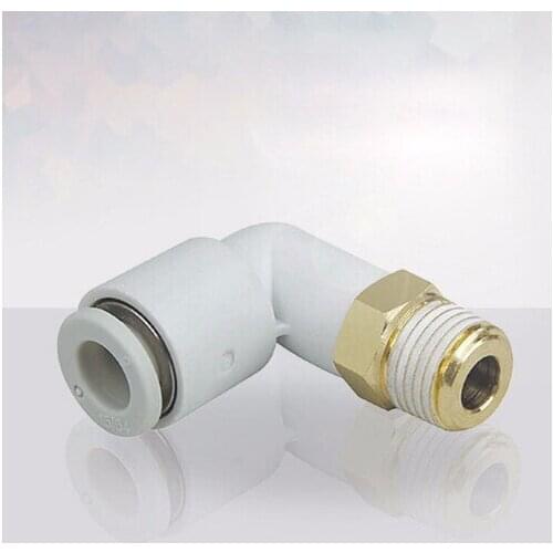 Tube size 10mm- 1/8 PT hread 0ne touch pneumatic fittings with 90 degree male elbow