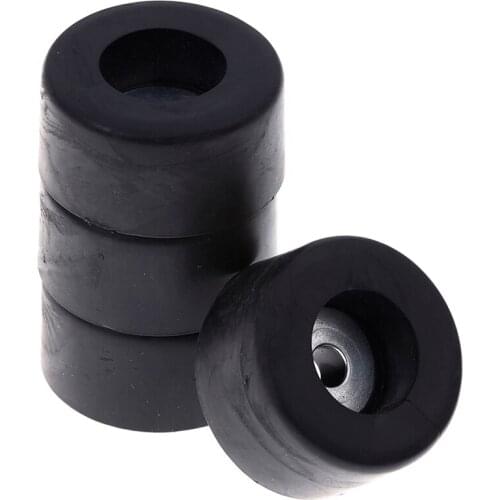 Cabinets Rubber Feet Damper Pad Base 4pcs Durable Black 38mm x 19mm Large Case Speaker