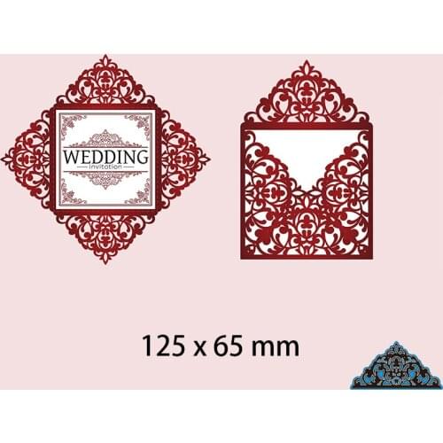 Cutting Dies Triangle Flower Hollow Card Metal for DIY Scrapbooking Photo Album Embossing Paper Card 125*65mm