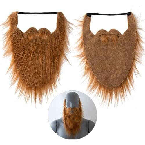 Funny Fake Large Beard Plush Cloth Fake Beard Halloween Festival Party Mustache Cosplay Costume Dressed Props Decoration