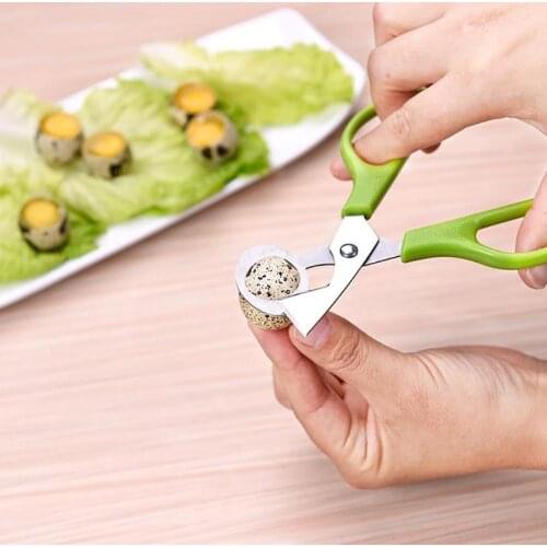 Creative Stainless Steel Cut Whisk Egg Apparatus Pigeon Quail Egg Scissor Bird Opener Kitchen Tool Clipper Gen Eggshell Cutter