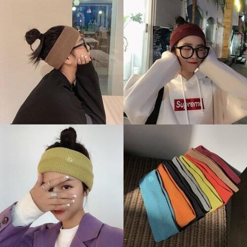 Knitted High Quality Yoga Hair Bands Sport Elastic Headbands 1PCS Sports Yoga Accessory Dance Biker Wide Headband Stretch Ribbon